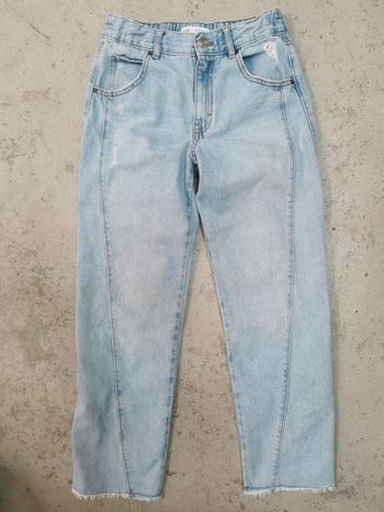 Jeans couture asymétrique