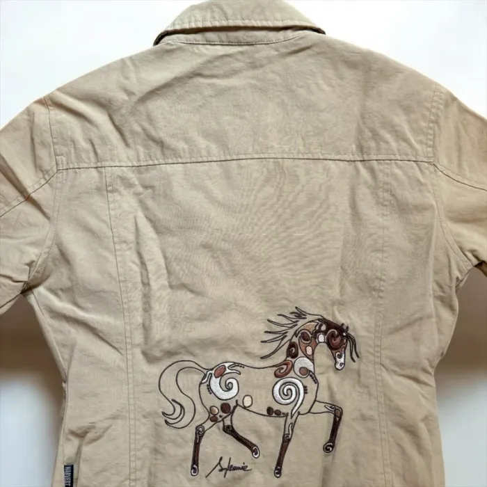 Veste équitation avec broderie - photo numéro 3