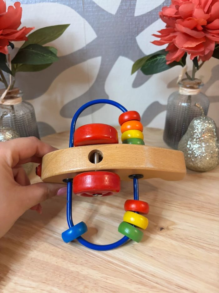 🌺Petit boulier avion en bois / jeu en bois premier âge🌺 - photo numéro 8