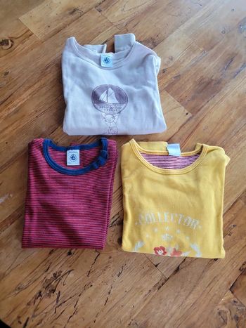 Lot 3 hauts Petit Bateau