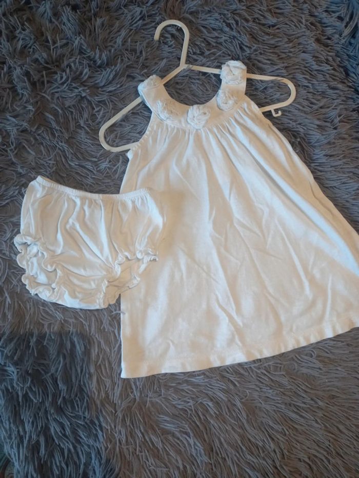 Robe blanche + culotte