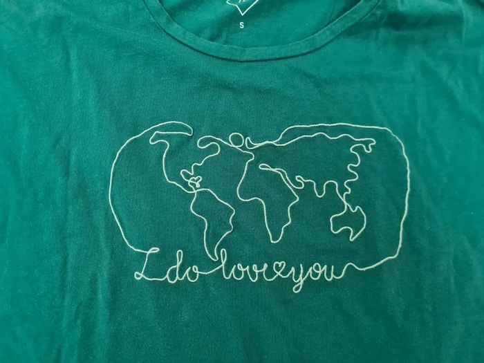 T-shirt vert basic Tex Taille S - photo numéro 2