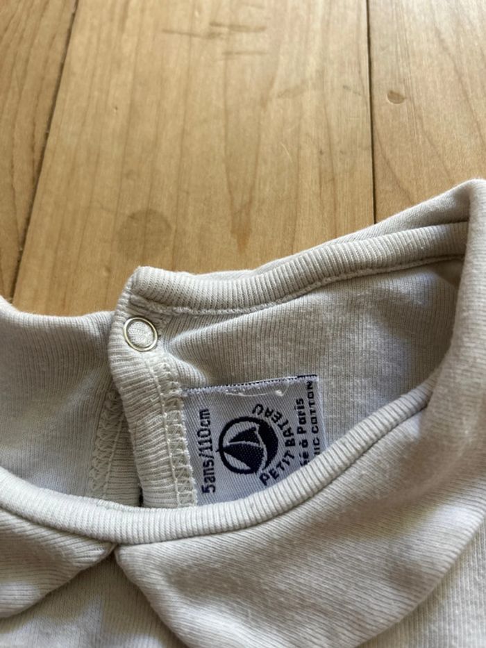 T-shirt Petit Bateau col Claudine 5 ans - photo numéro 4