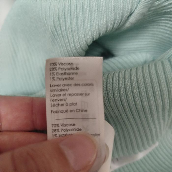 Haut manches longues turquoise | Cache Cache | XL - photo numéro 4