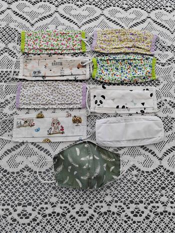 🐼Lot masques en tissu enfant