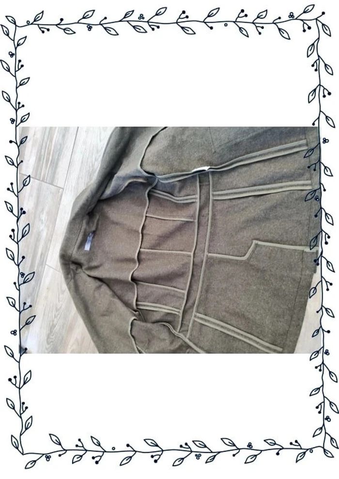 Manteau vert foncé Jodhpur, taille 44 femme, très bon état  80% laine vierge - photo numéro 8