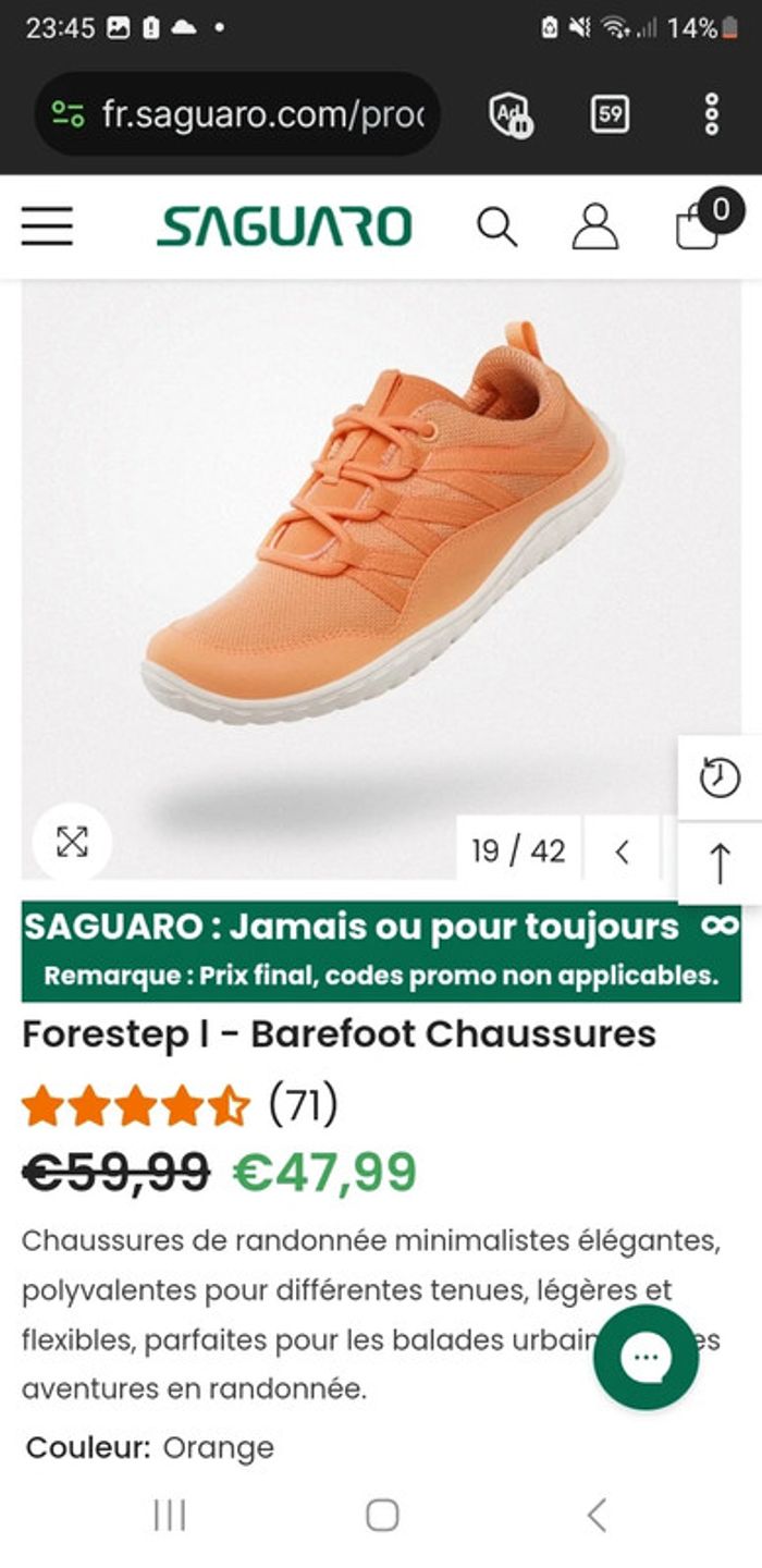 Saguaro forestep I neuves 40 barefoot - photo numéro 4