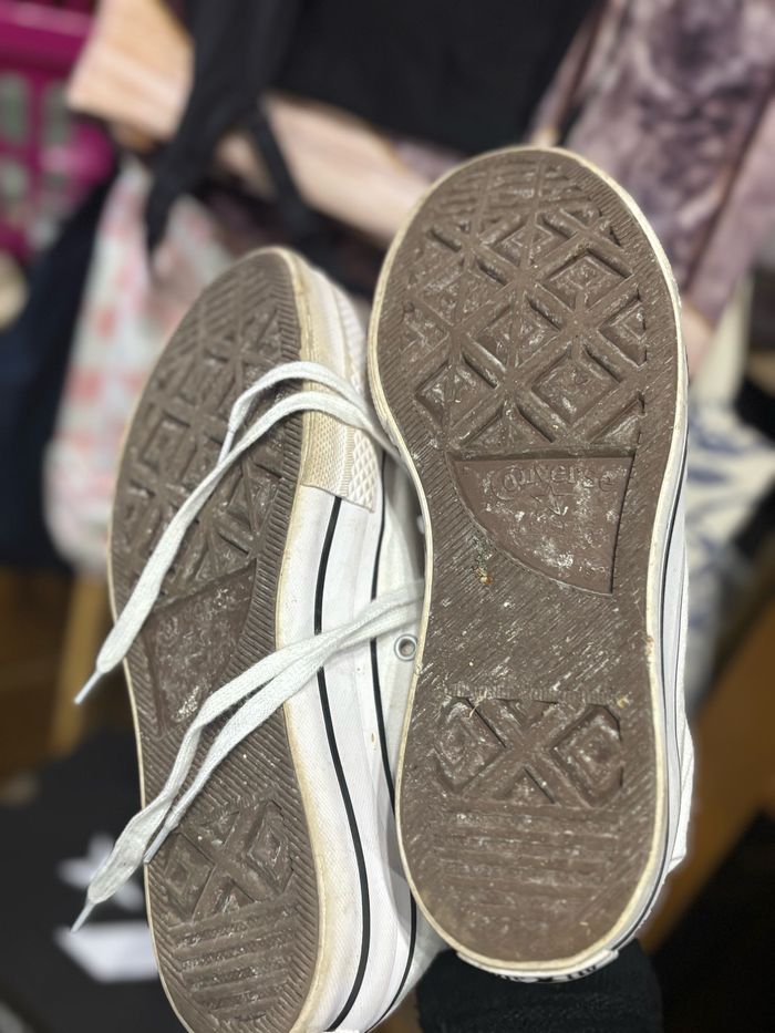 Converse plate-forme blanches 38 - photo numéro 4
