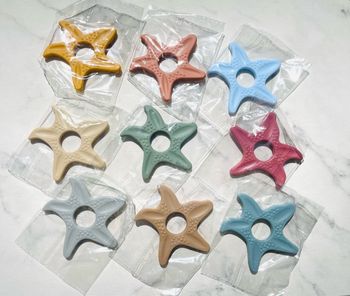 Anneaux de dentition bébé silicone  étoile 🌟