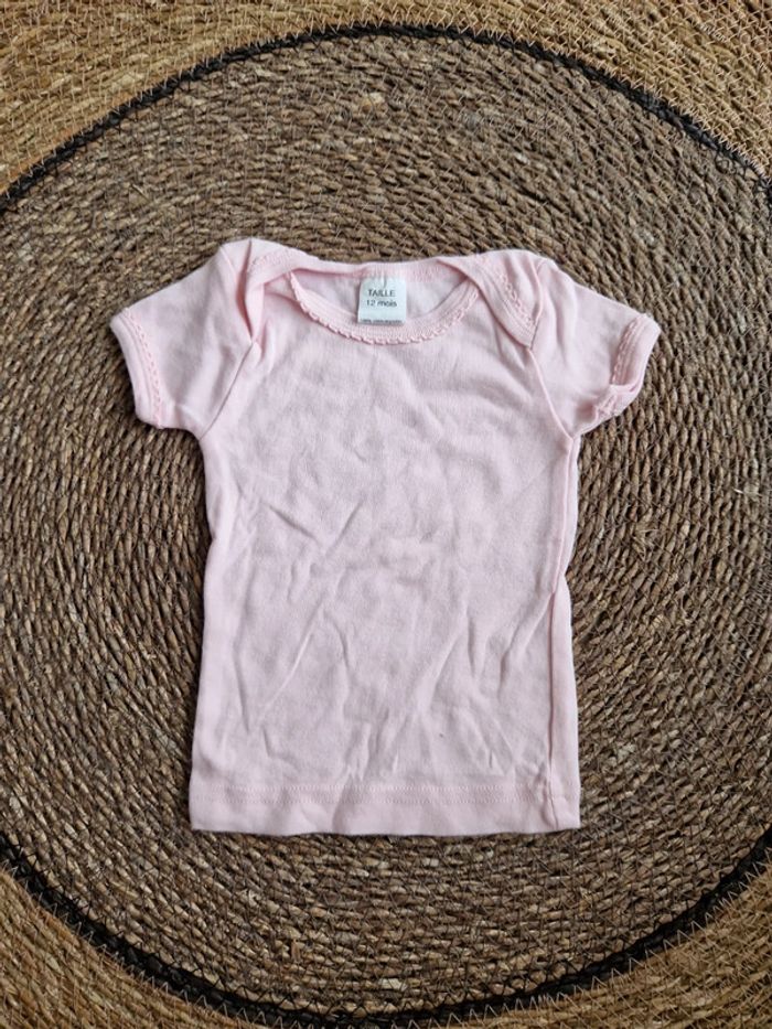 Joli tee-shirt manches courtes fille 12 mois