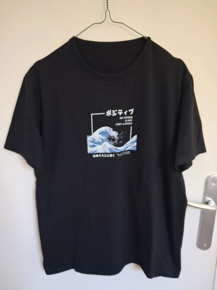 T-shirt noir homme M shein