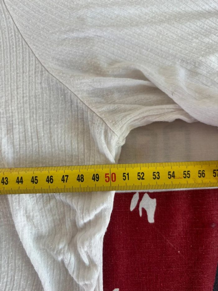 T-shirt Camaïeu taille XL blanc rayé col bateau - photo numéro 11