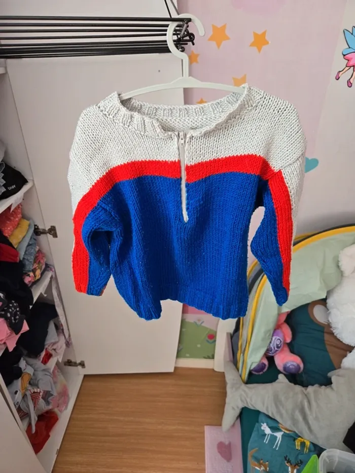 Pull fait main taille 4 ans