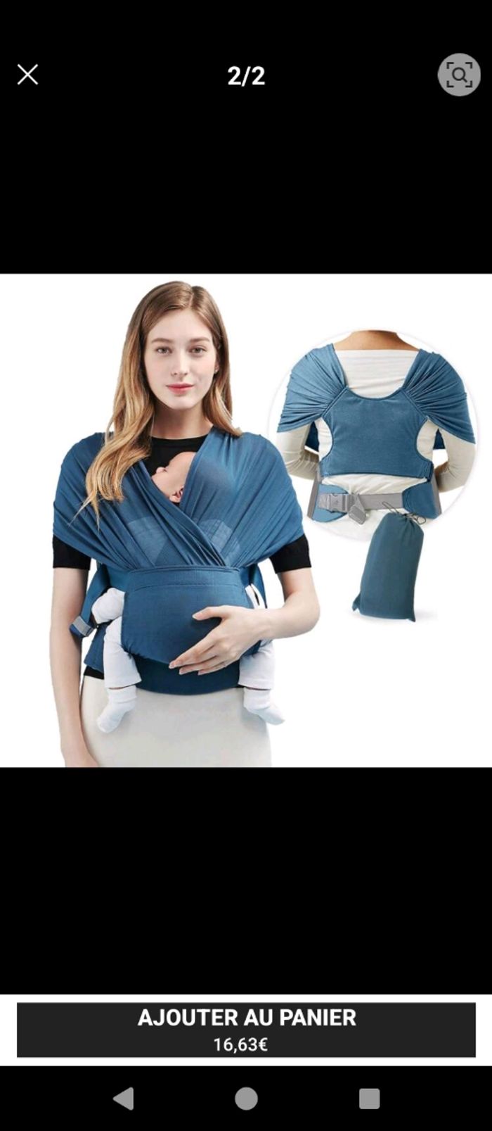 Porte bébé noir