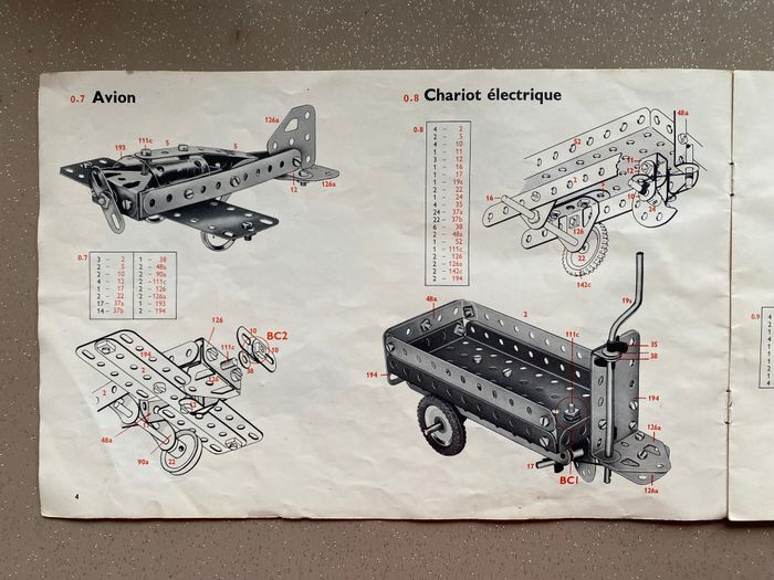 Manuel d’instructions pour boîte Meccano 0 et 1 - photo numéro 3