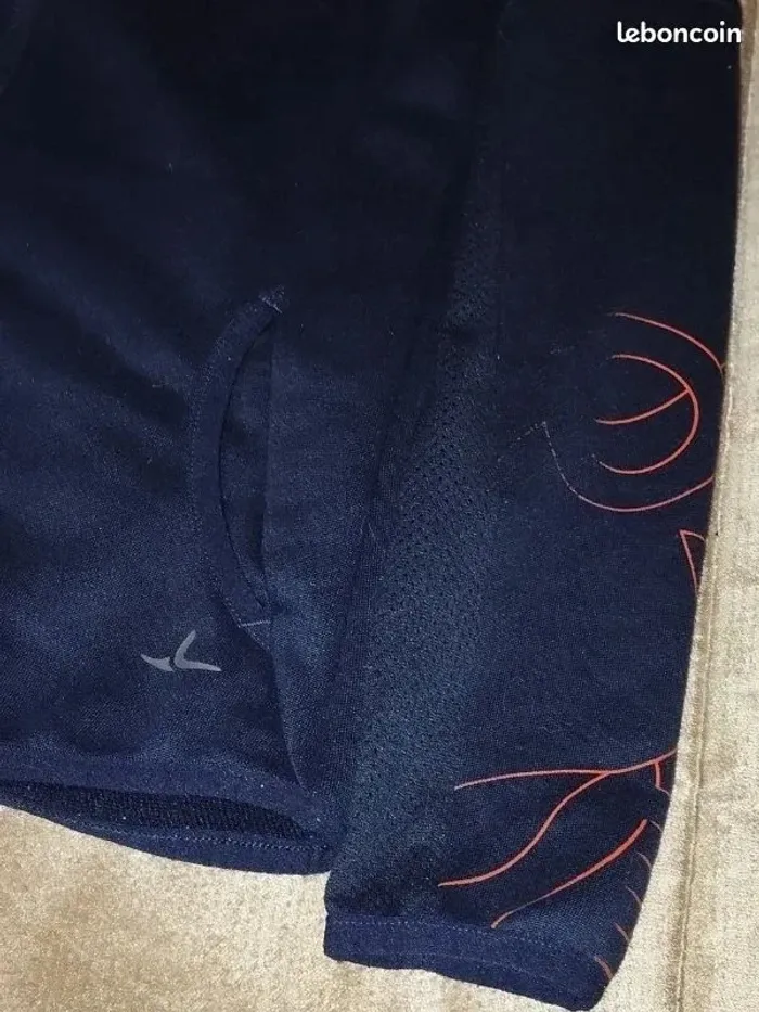 Gilet sport à capuche Décathlon bleu-marine fille 8-9 ans - photo numéro 4