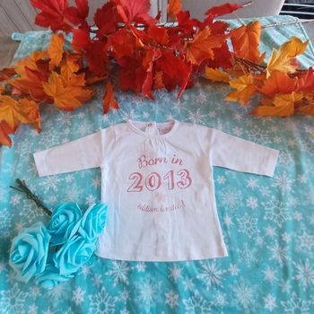 T-shirt fille 3 mois