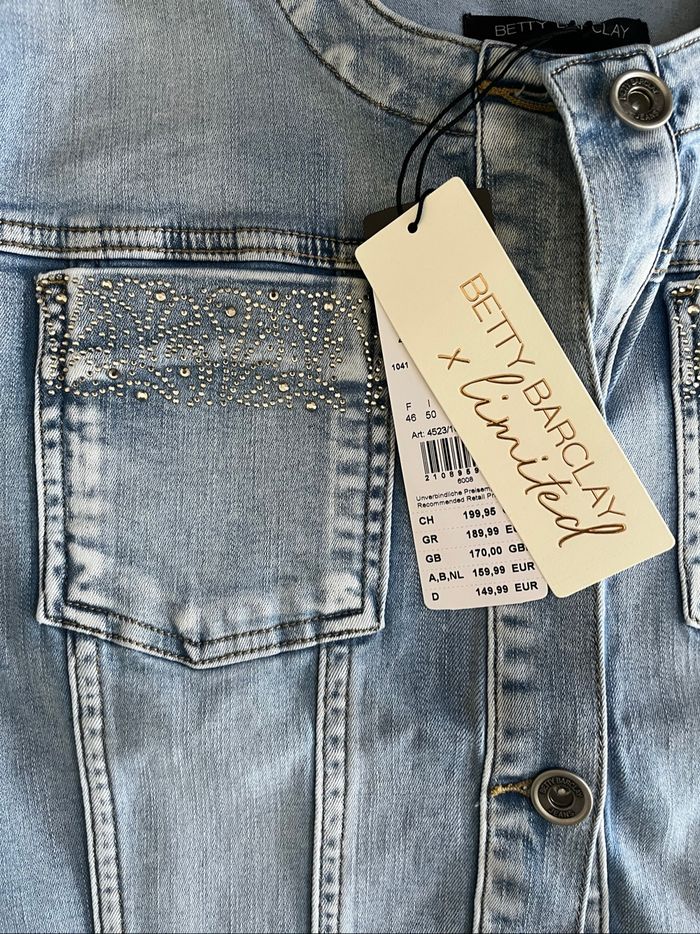 Veste jean strass - photo numéro 3