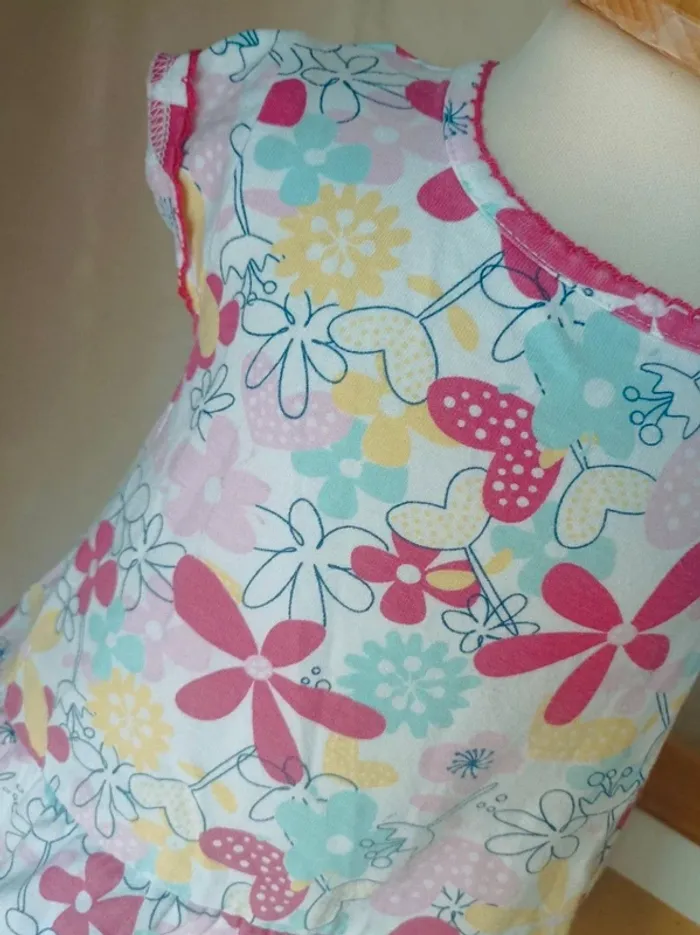 Jolie tunique fleuri manches courtes Sucre d'Orge fille 6 mois - photo numéro 2