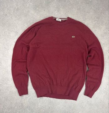 Sweat Lacoste couleur Bordeaux M