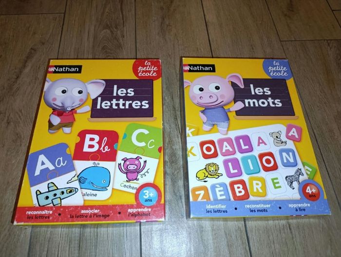 Lot de 2 jeux éducatifs La petite école