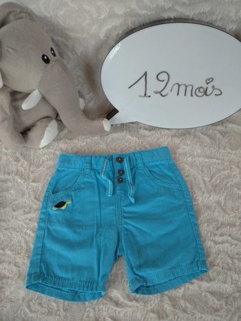 Short Garçon 12 mois Tortue Gémo 100% coton