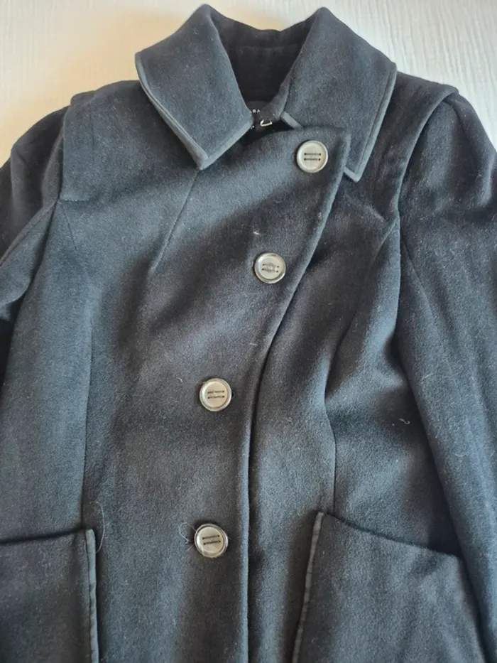 Manteau en laine Zara Woman taille M - photo numéro 7