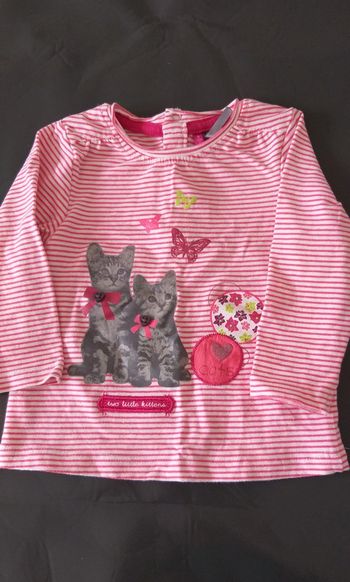 Tee-shirt Orchestra blanc rayé à motifs