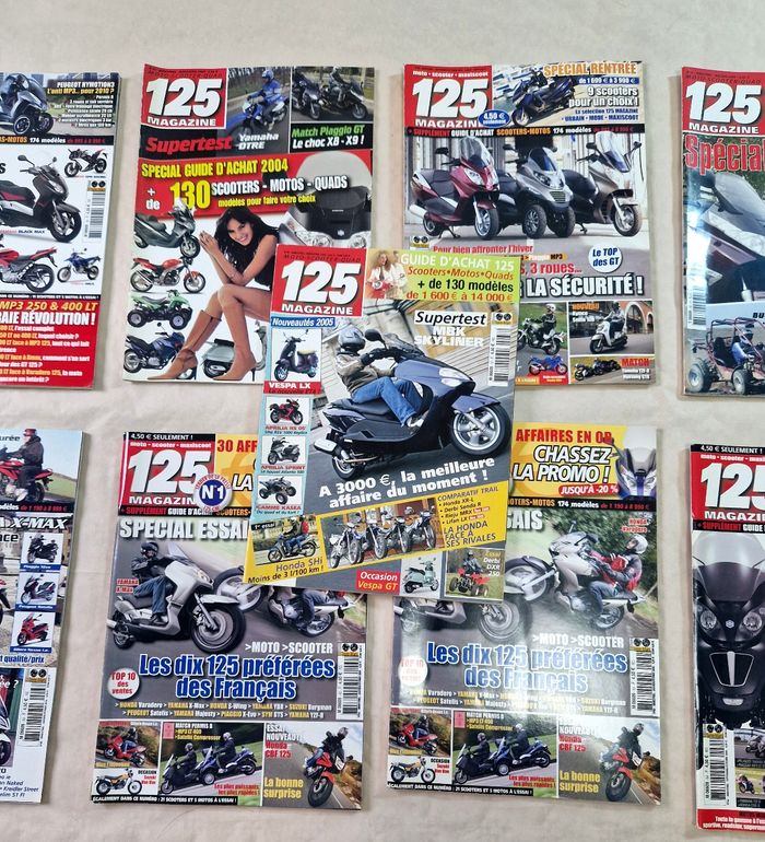 Bonjour , vend lot de 9 revue 125 magazine , moto , de 2004 à 2010 - photo numéro 3