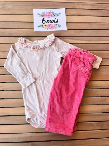 Ensemble petit bateau hiver 6 mois