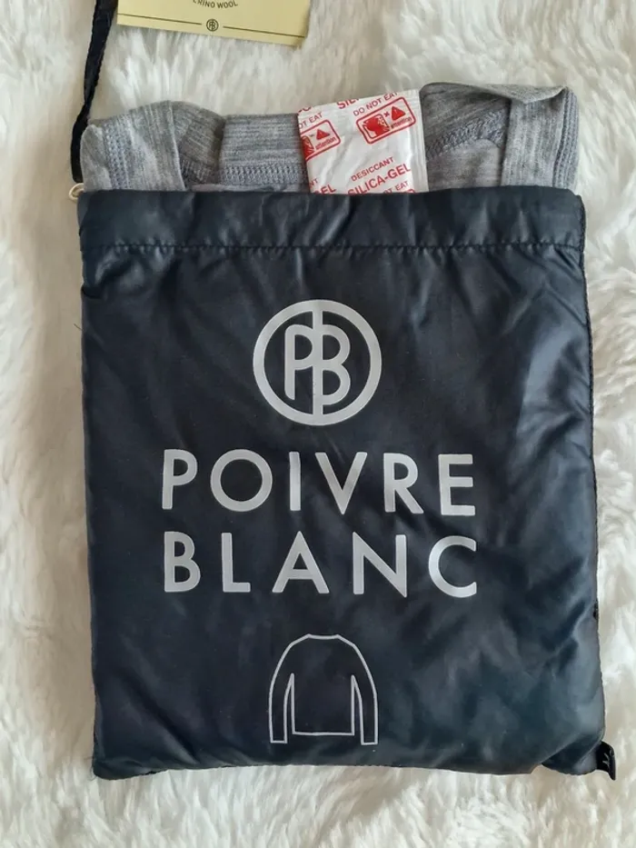 Sous pull Poivre Blanc mérino neuf - photo numéro 3