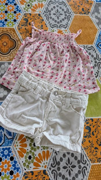 Ensemble short + débardeur 3 ans
