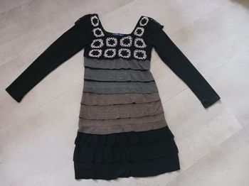 robe noire et grise Noa