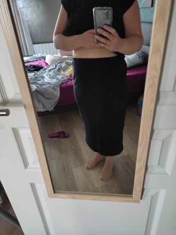 Jupe noire longue de grossesse 46/48
