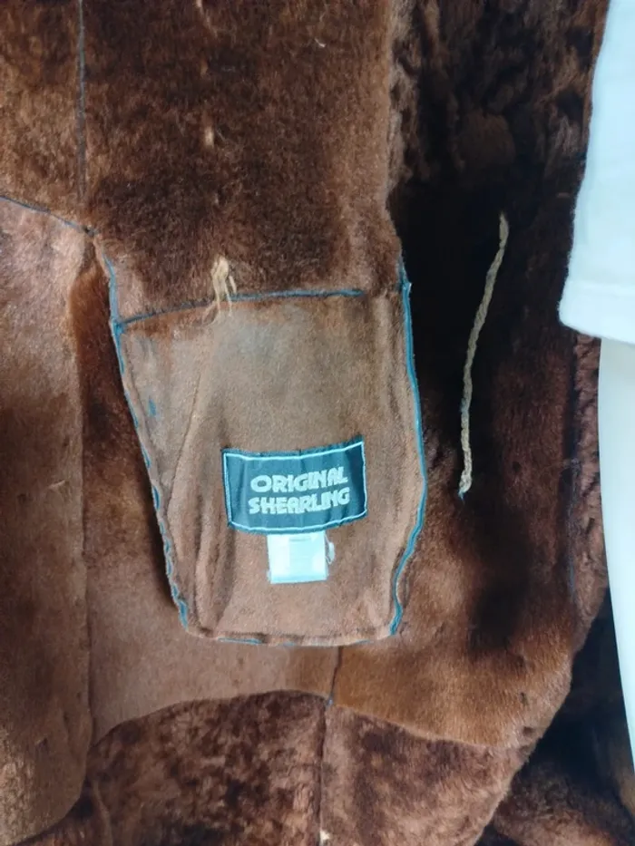 Manteau long suède -  Nicky Zed - Vintage Rétro pièce rare 70 s 80 s A268 - photo numéro 7
