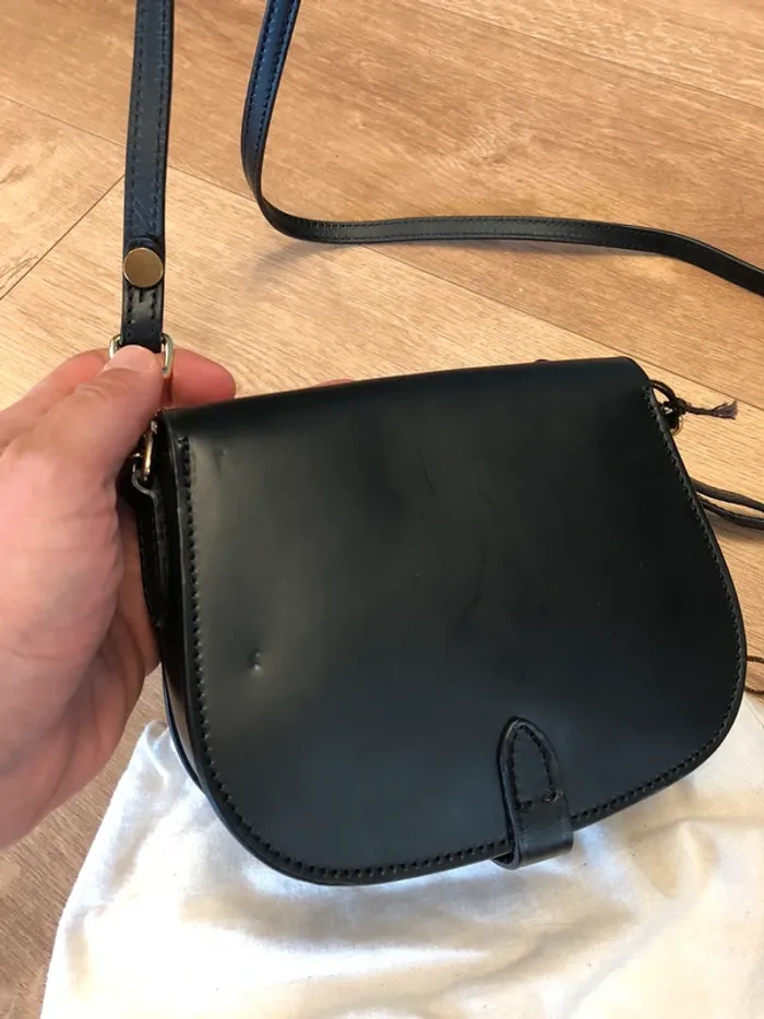 Sac bandoulière Boldrini noir - photo numéro 4