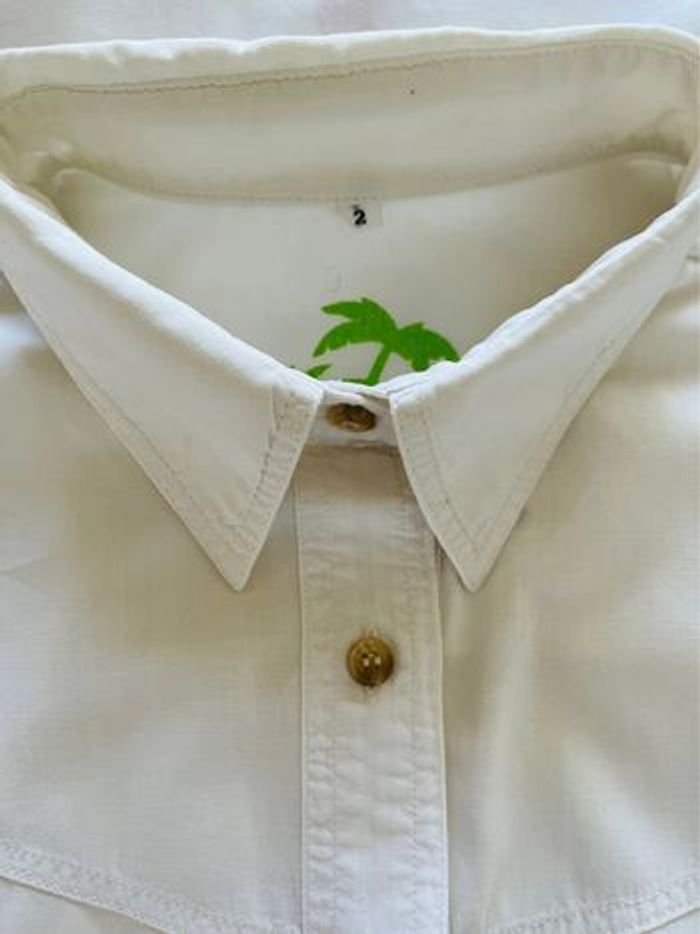 Chemise homme blanche Beach Taille 2 - photo numéro 8