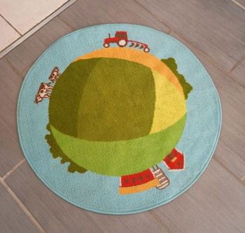 Tapis chambre d'enfant (diam 80 cm)