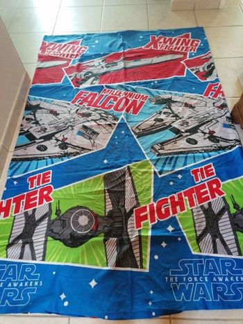 Housse de couette 1 personne +taie d'oreiller "Star wars"