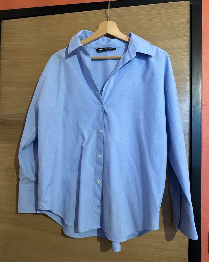 Chemise Zara Bleu - photo numéro 2
