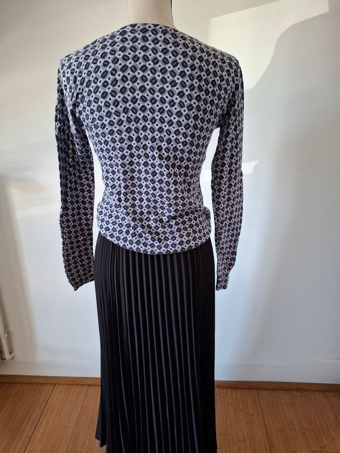 Pull léger  Monoprix bleu/ gris - photo numéro 6