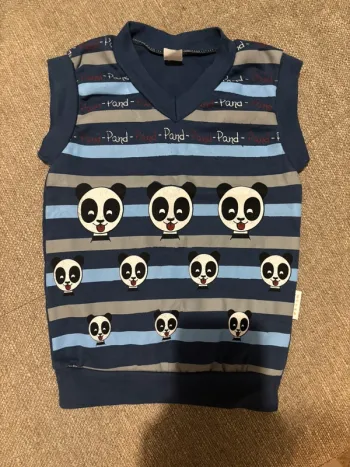 Pull sans manches Panda
