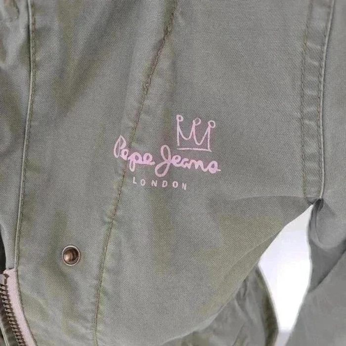 35 € Parka fille Pepe Jeans 8 ans kaki - photo numéro 3