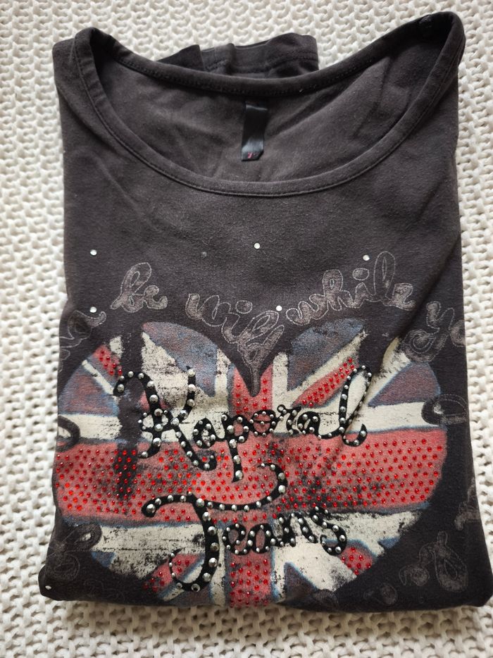 T.shirt manches longues gris Kaporal