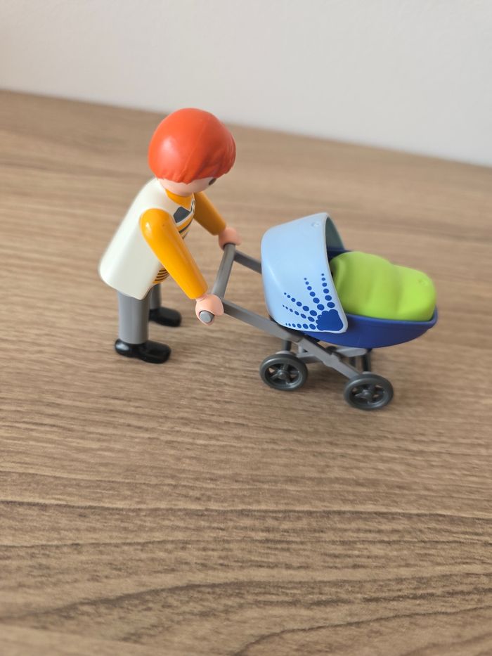 Maman et son bébé en l'anneau playmobil - photo numéro 3