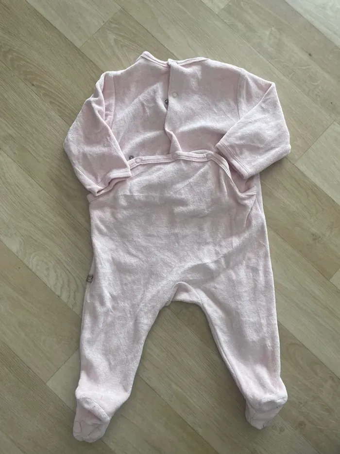 Lot 5 pyjama velours fille 6 mois - photo numéro 5