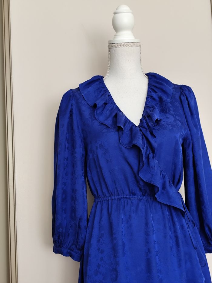 Robe Claudie Pierlot taille 36 bleu dur toutes saisons - photo numéro 2