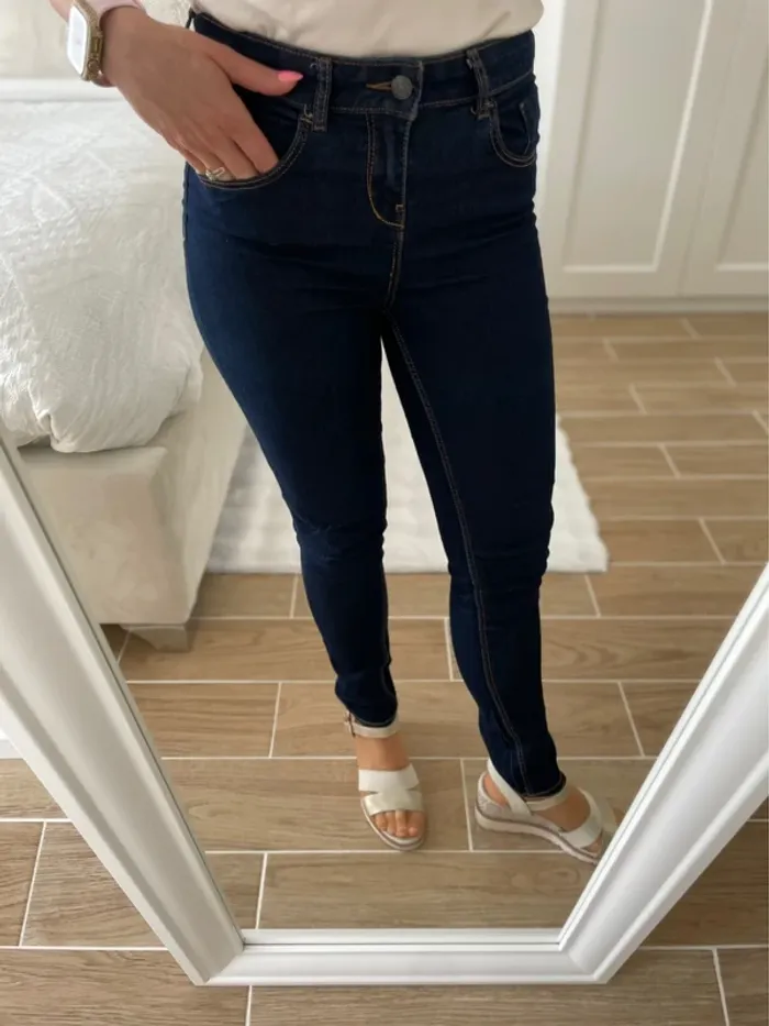 Jean Skinny, bleu, taille 38 neuf - photo numéro 5