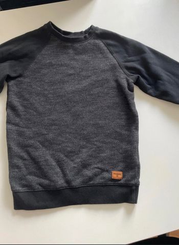 Sweat bicolore gris