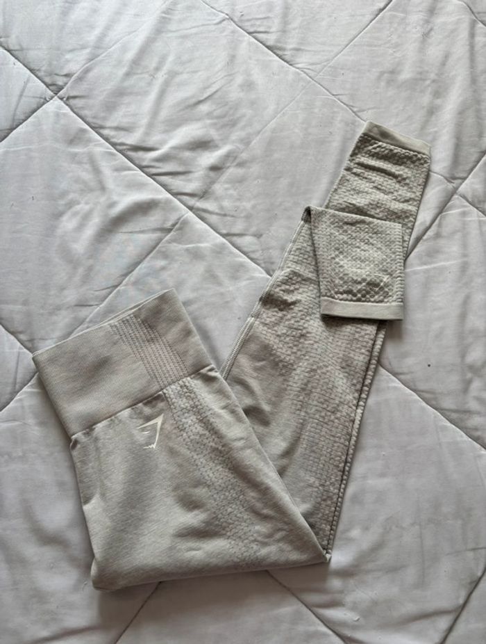 Legging Gymshark vital sculpt seamless femme gris clair Taille S/36 Taille haute - photo numéro 2